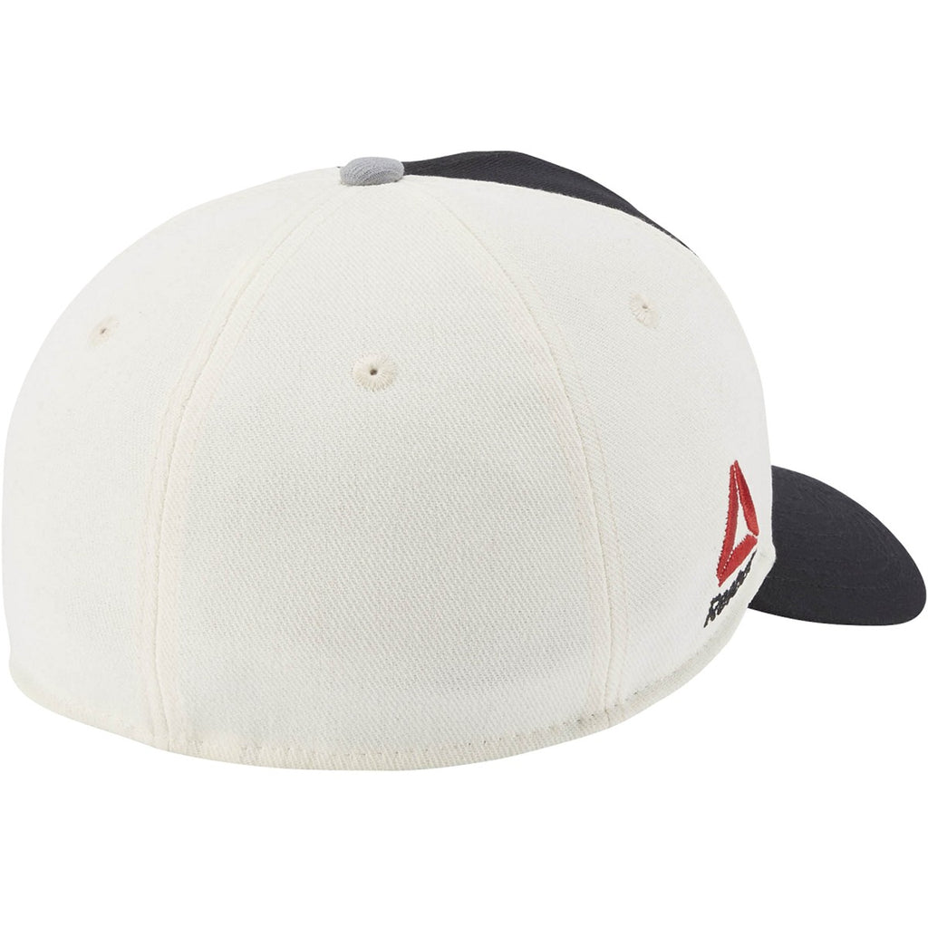[M737Z] UFC Structured Flex Hat - Black | Cream | Silver