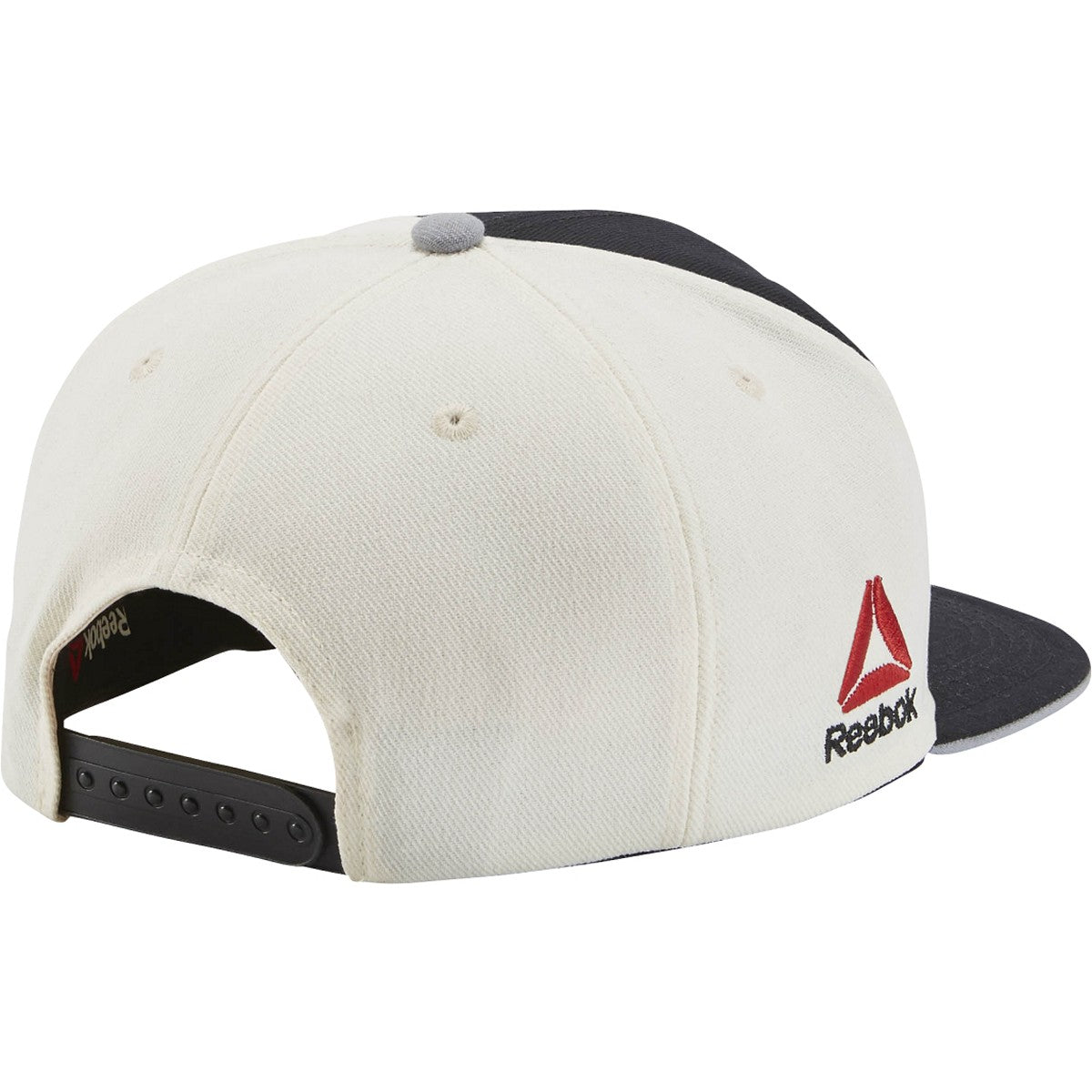 [VW41Z] UFC Flat Brim Snapback Hat - Black | Cream | Silver