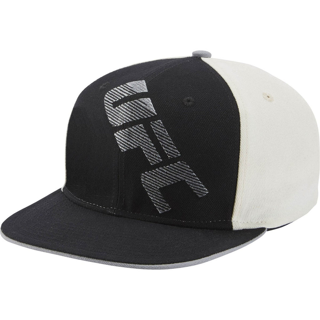 [VX22Z] UFC Flat Brim Snapback Hat - Black | Cream | Silver