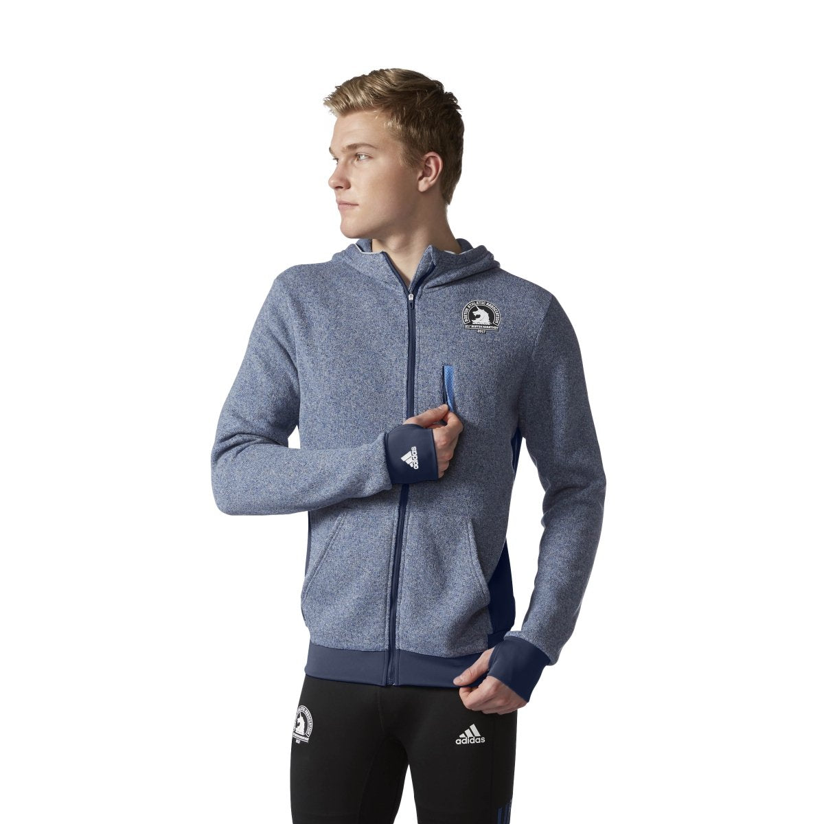 [BJ9218] Mens Adidas Ultra Knit Boston Marathon Jacket