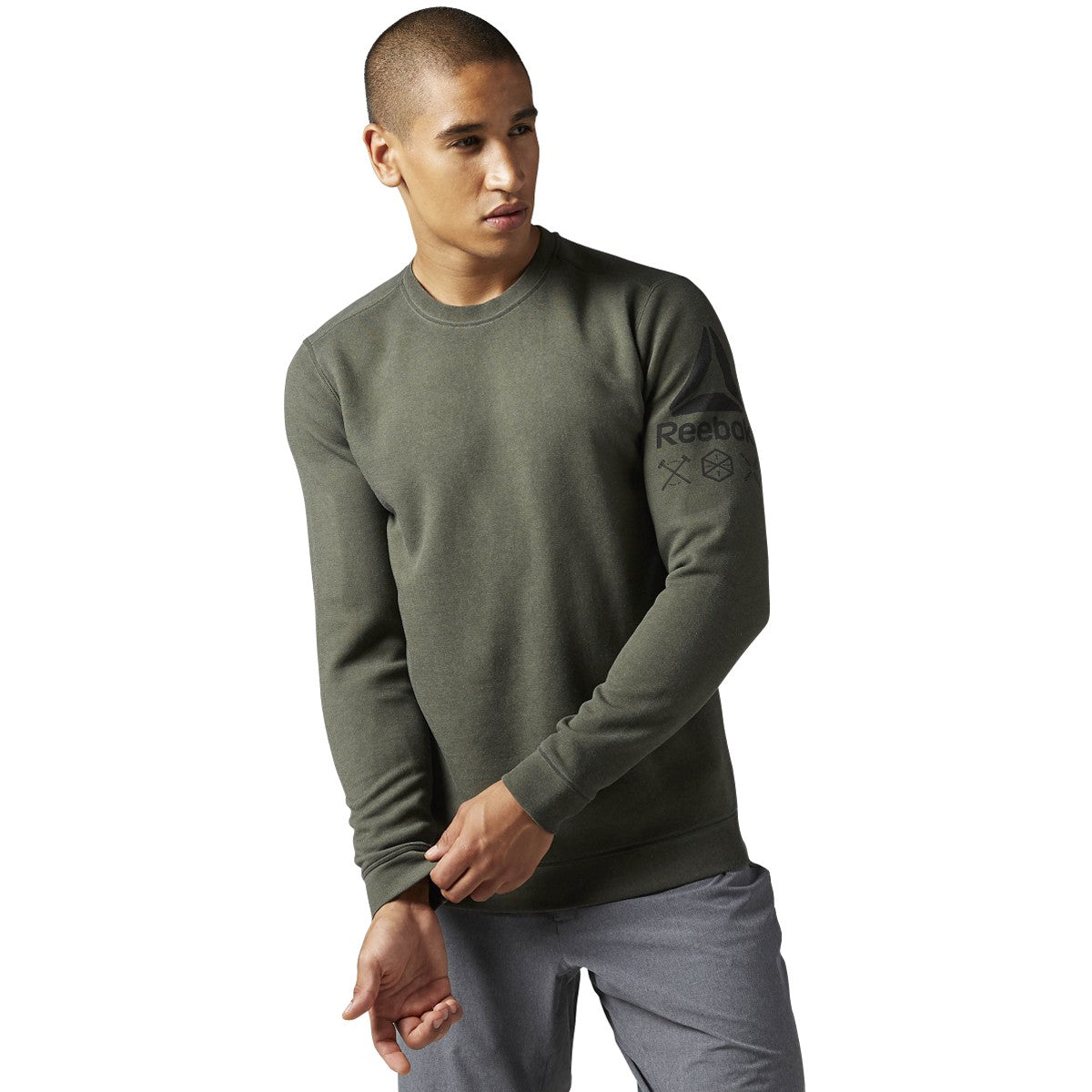 [BK3992] Mens Reebok QuikCotton Crew Sweater