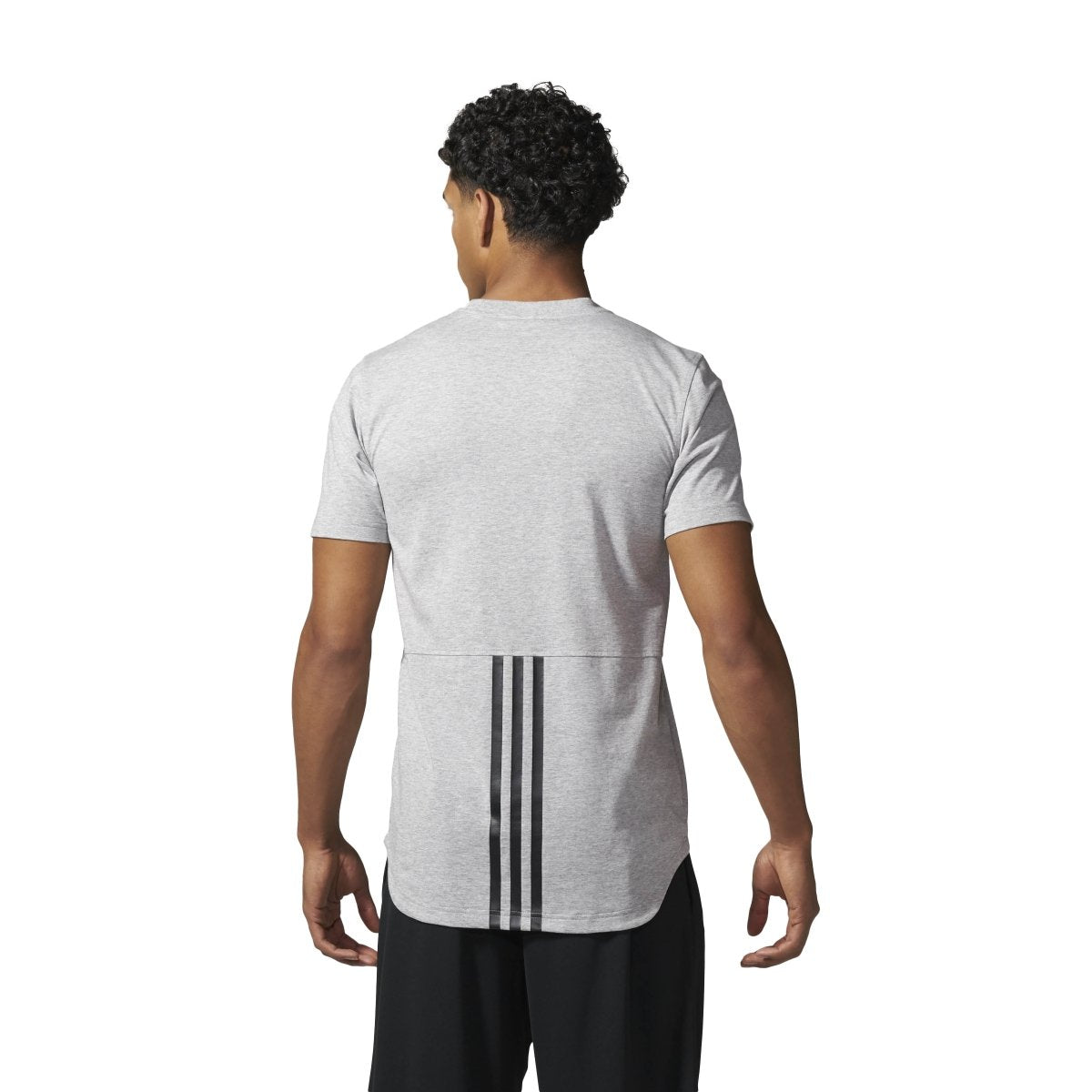 [BQ1544] Mens Adidas Essential Droptail 3 Stripe Tee