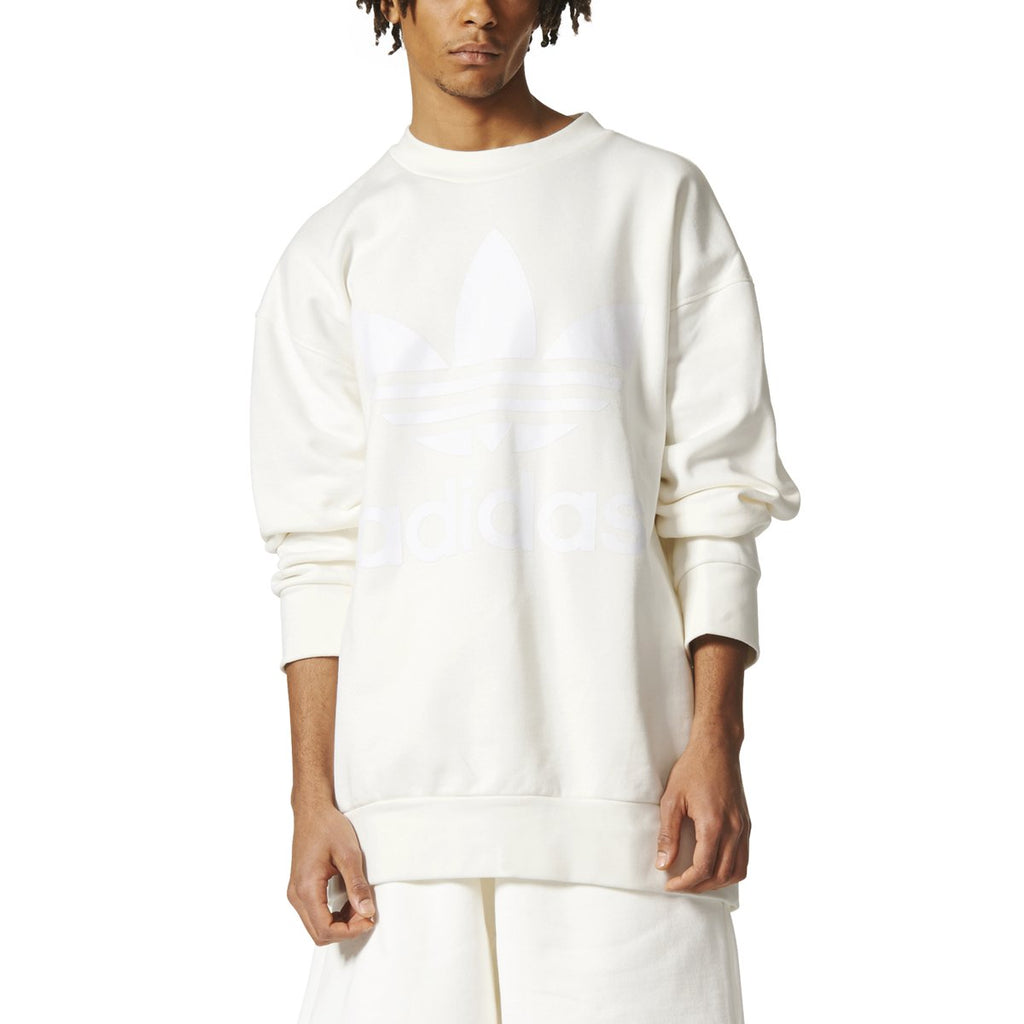 [BQ1801] Mens Adidas Adicolor Trefoil Crewneck