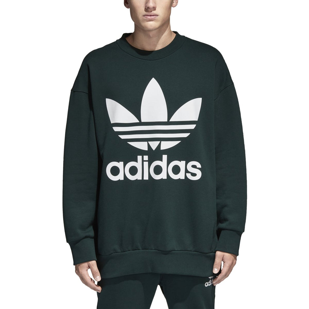 [BQ1810] Mens Adidas Adicolor Trefoil Crewneck