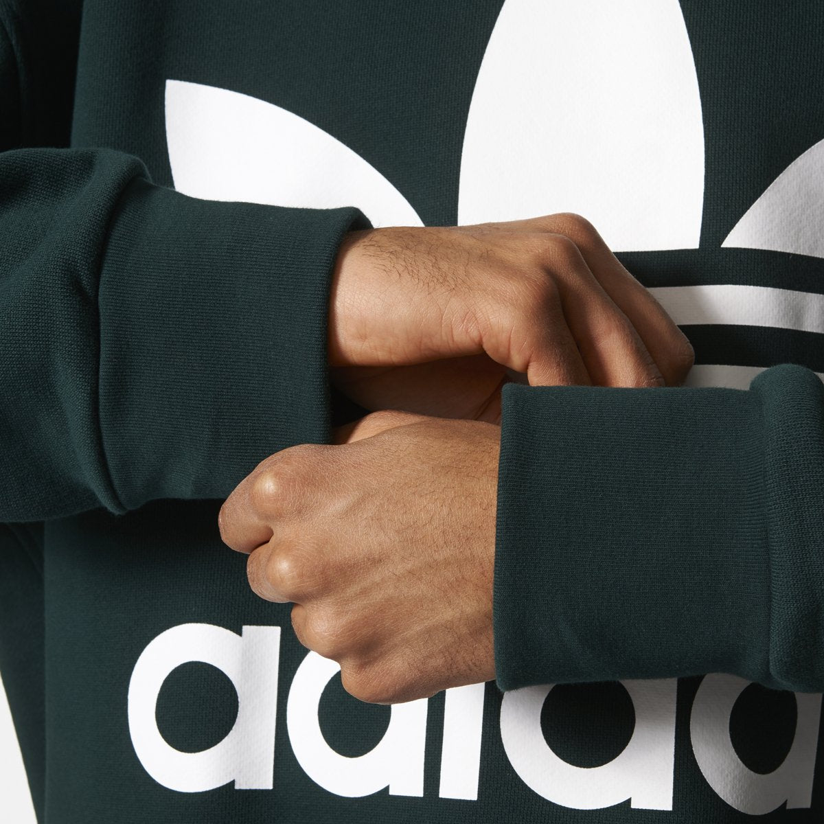 [BQ1810] Mens Adidas Adicolor Trefoil Crewneck