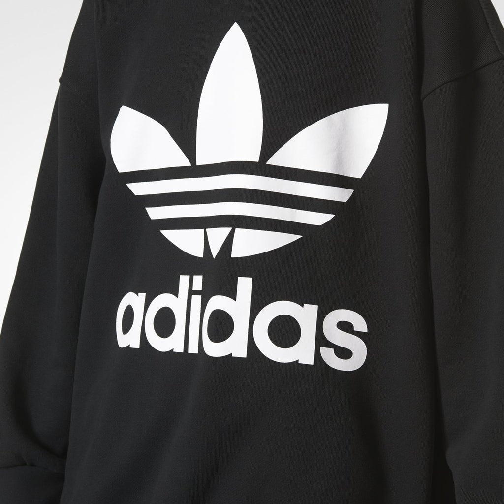 [BQ1814] Mens Adidas Adicolor Trefoil Crewneck