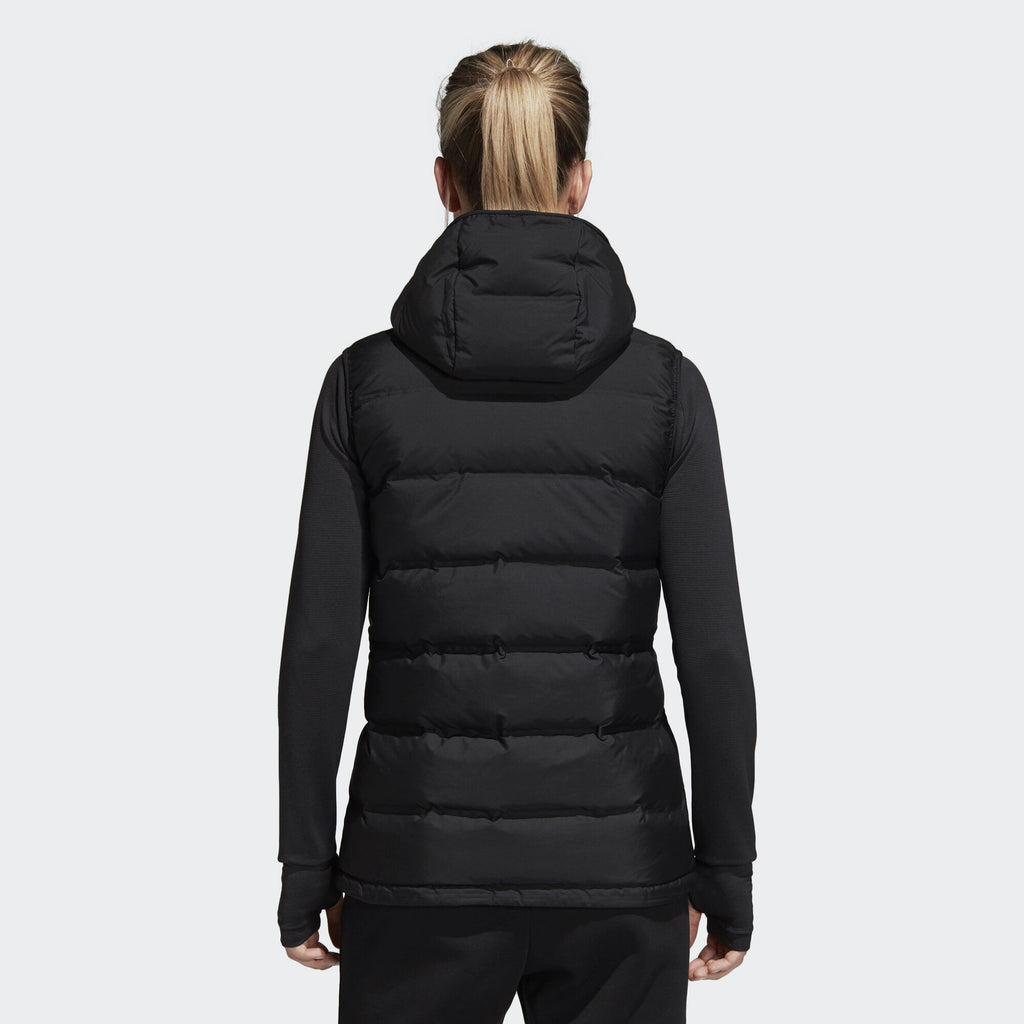 [BQ1943] Womens Adidas Helionic Hooded Down Vest