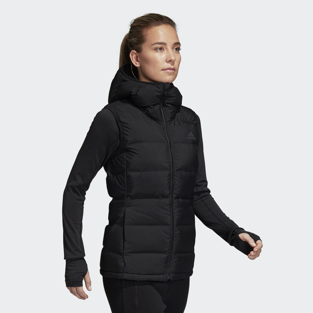 [BQ1943] Womens Adidas Helionic Hooded Down Vest