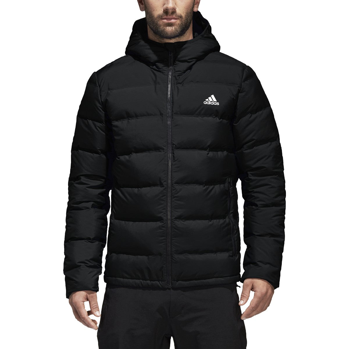 [BQ2001] Mens Adidas Helionic Hooded Down Jacket
