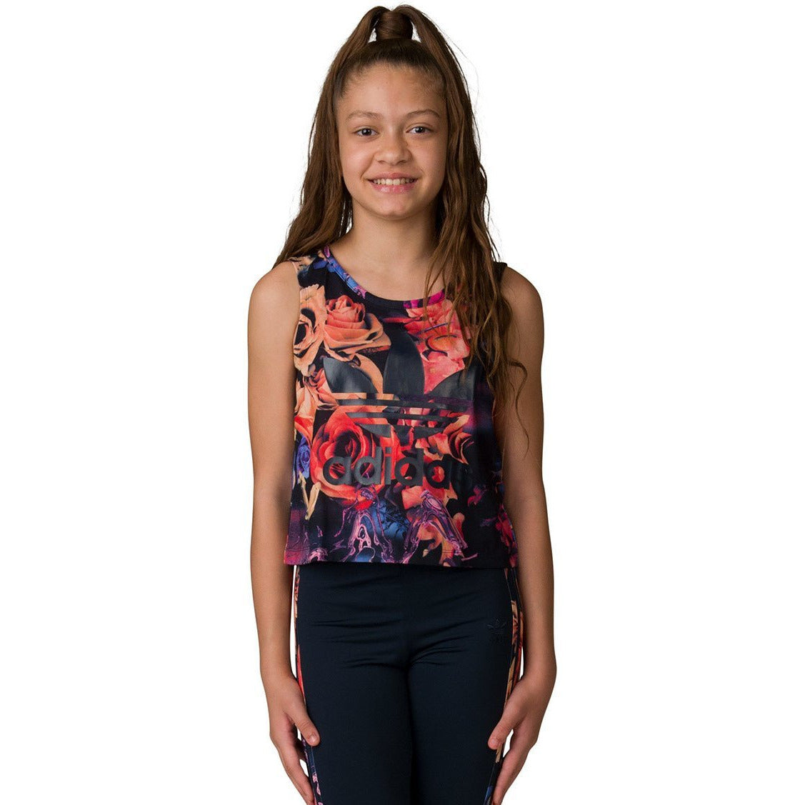 [BQ3975] Youth Adidas Juniors Rose Tank