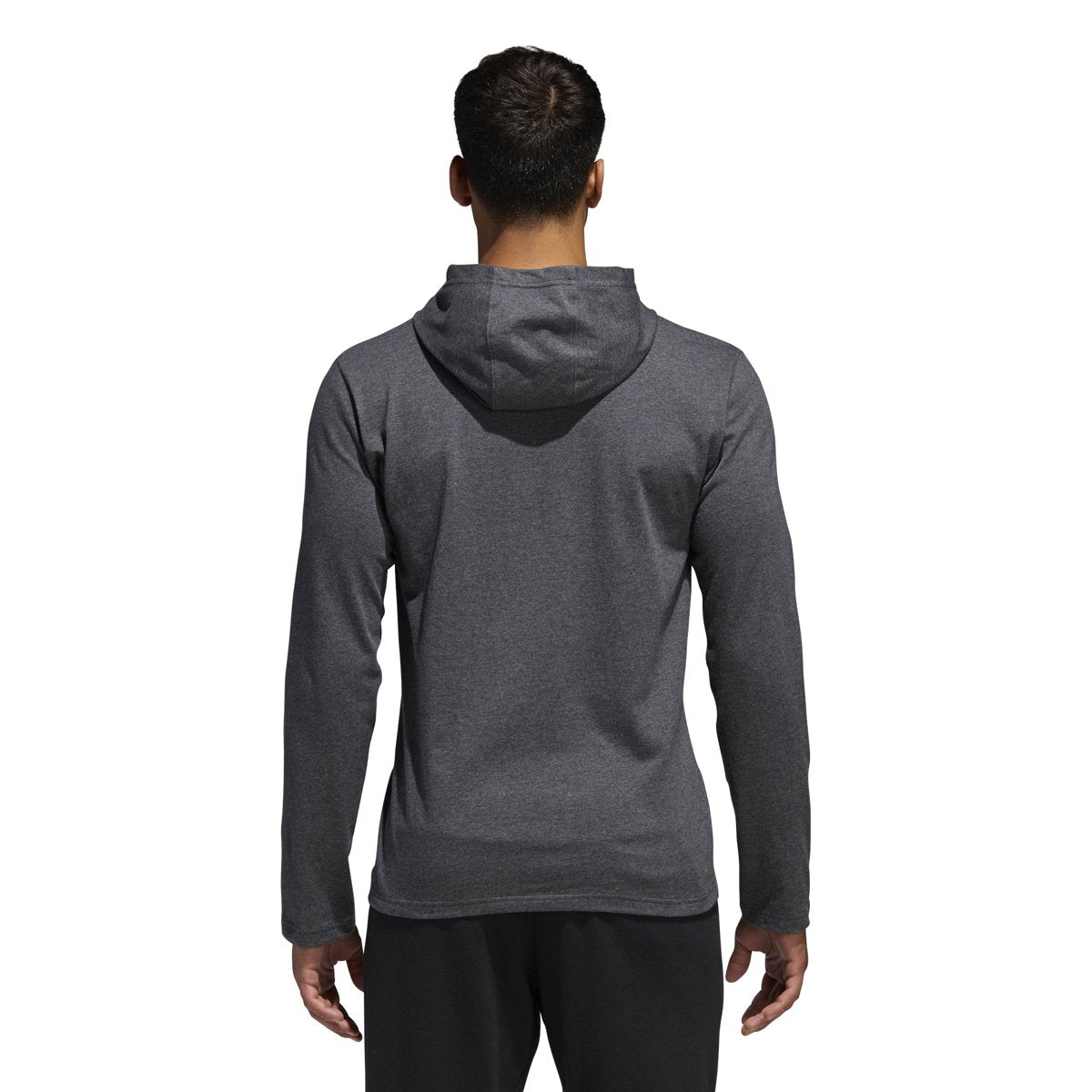 [BR1455] Mens Adidas Long Sleeve Badge Of Sport Hoody