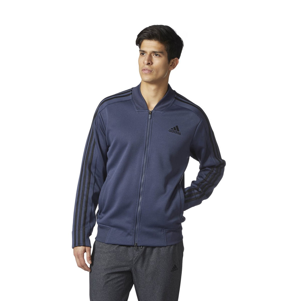 [BR3278] Mens Adidas Sport ID Track Bomber Full Zip