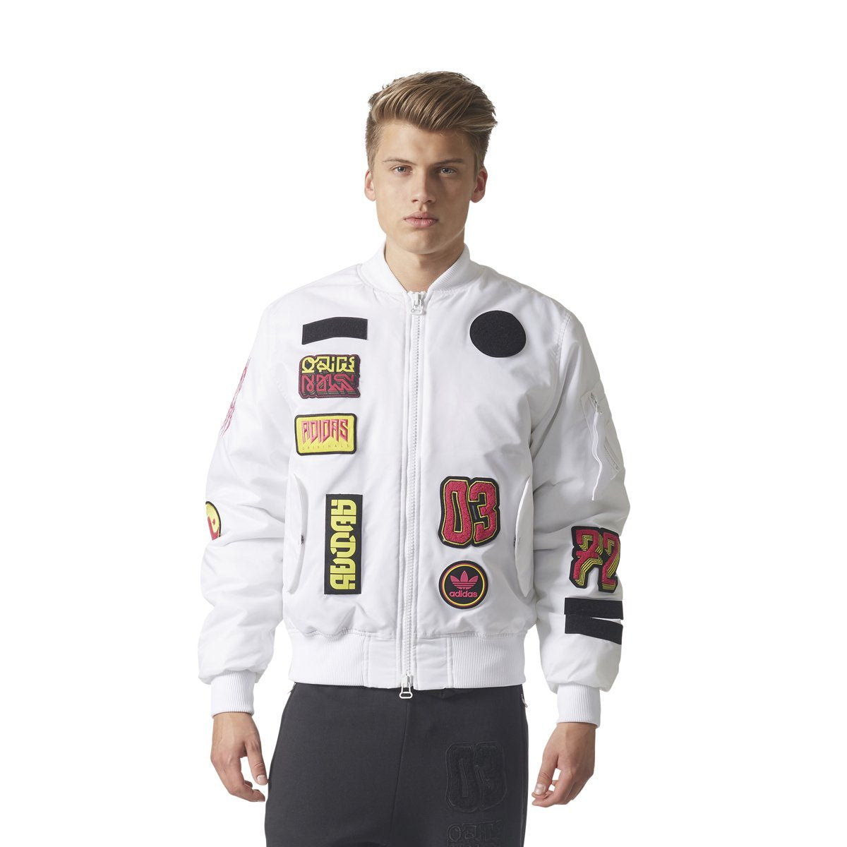 [BR7149] Mens Adidas Logo Padded Bomber