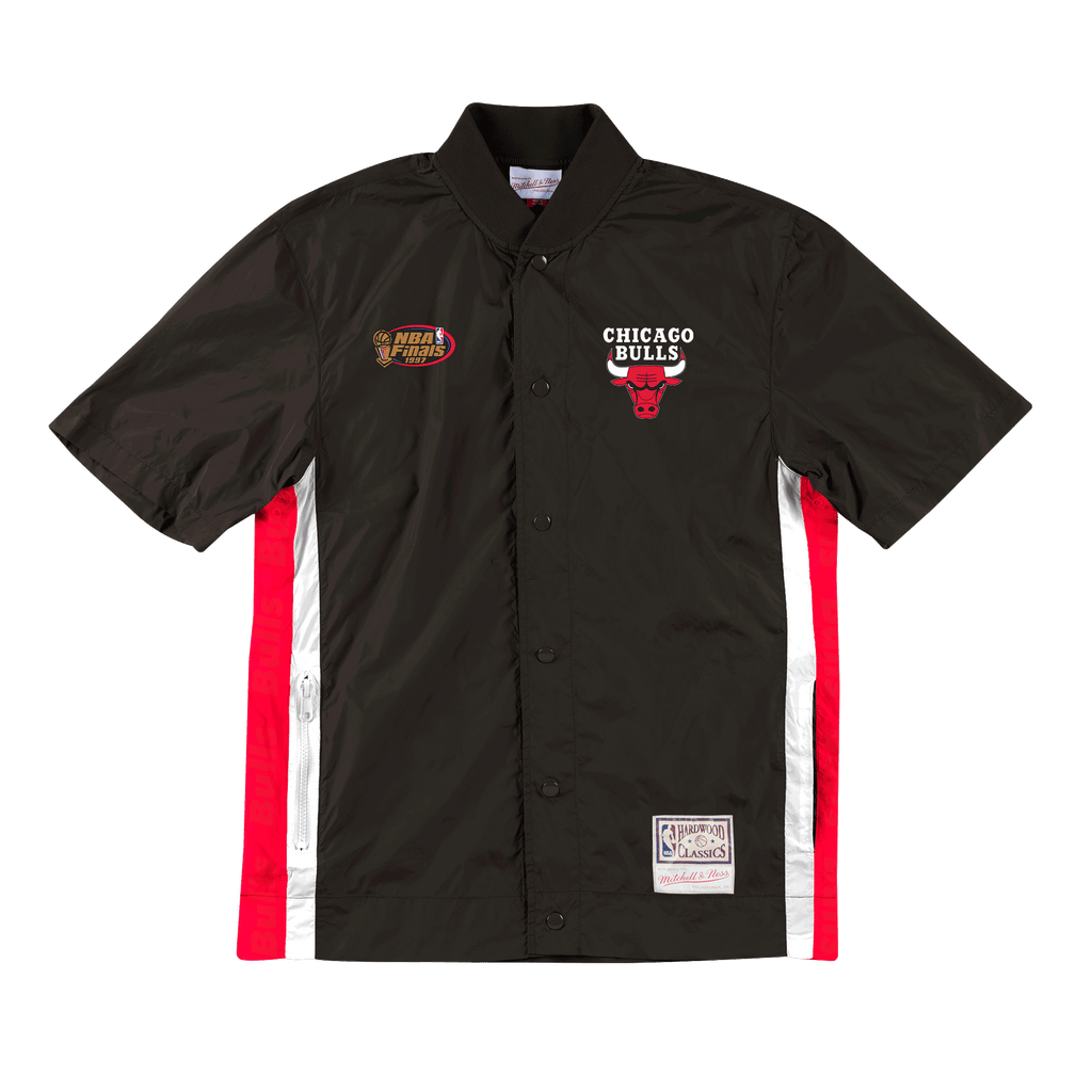 Mens Mitchell & Ness NBA Packable Nylon Shooting Shirt Chicago Bulls