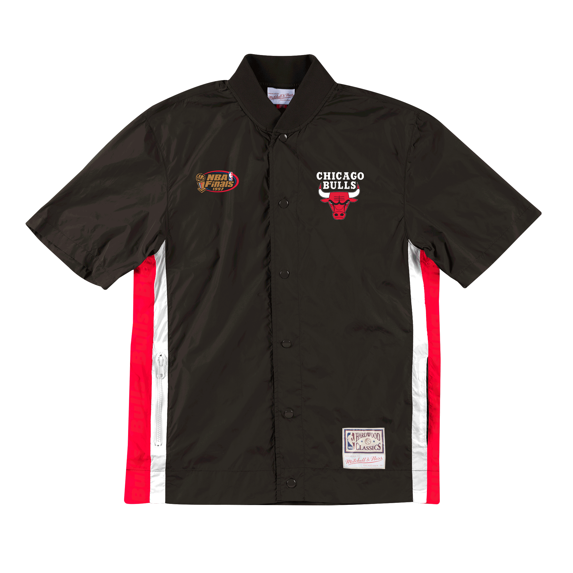 Mens Mitchell & Ness NBA Packable Nylon Shooting Shirt Chicago Bulls