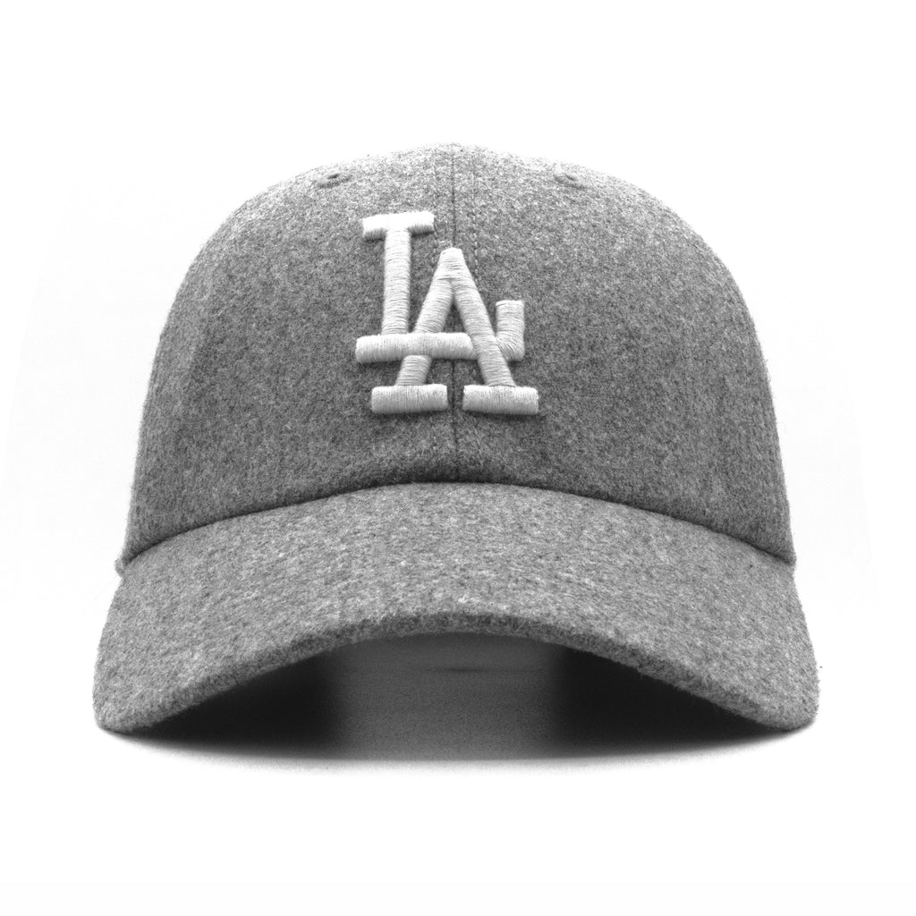 Mens 47 Brand LA Dodgers Clean Up Strapback - Grey