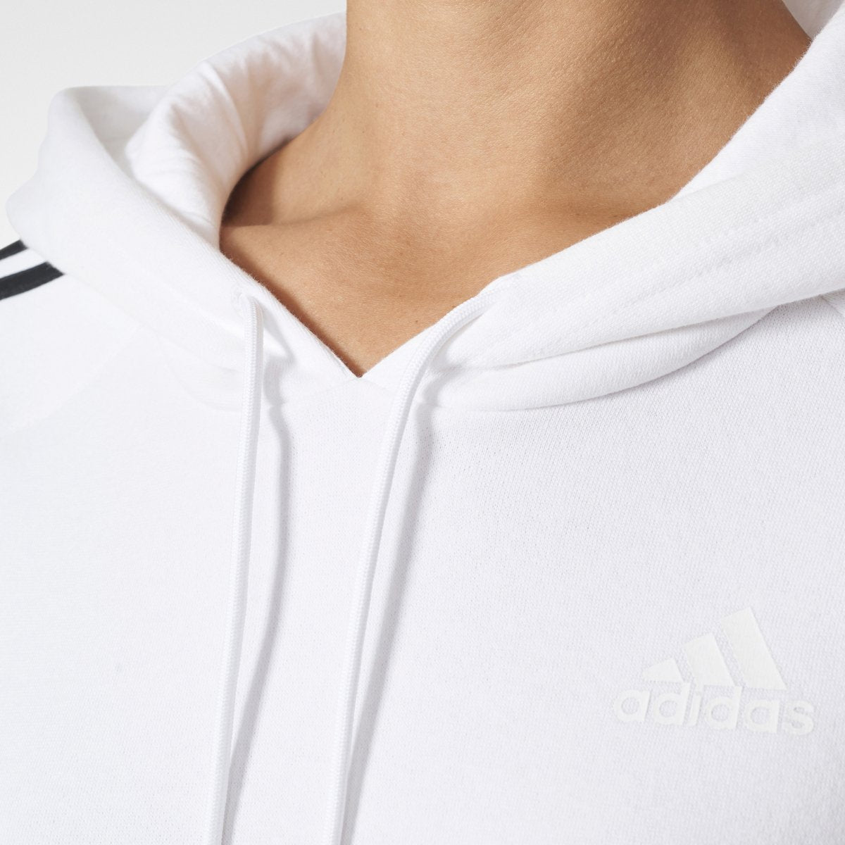 [CD2254] Womens 3 Stripes Pullover Hoodie
