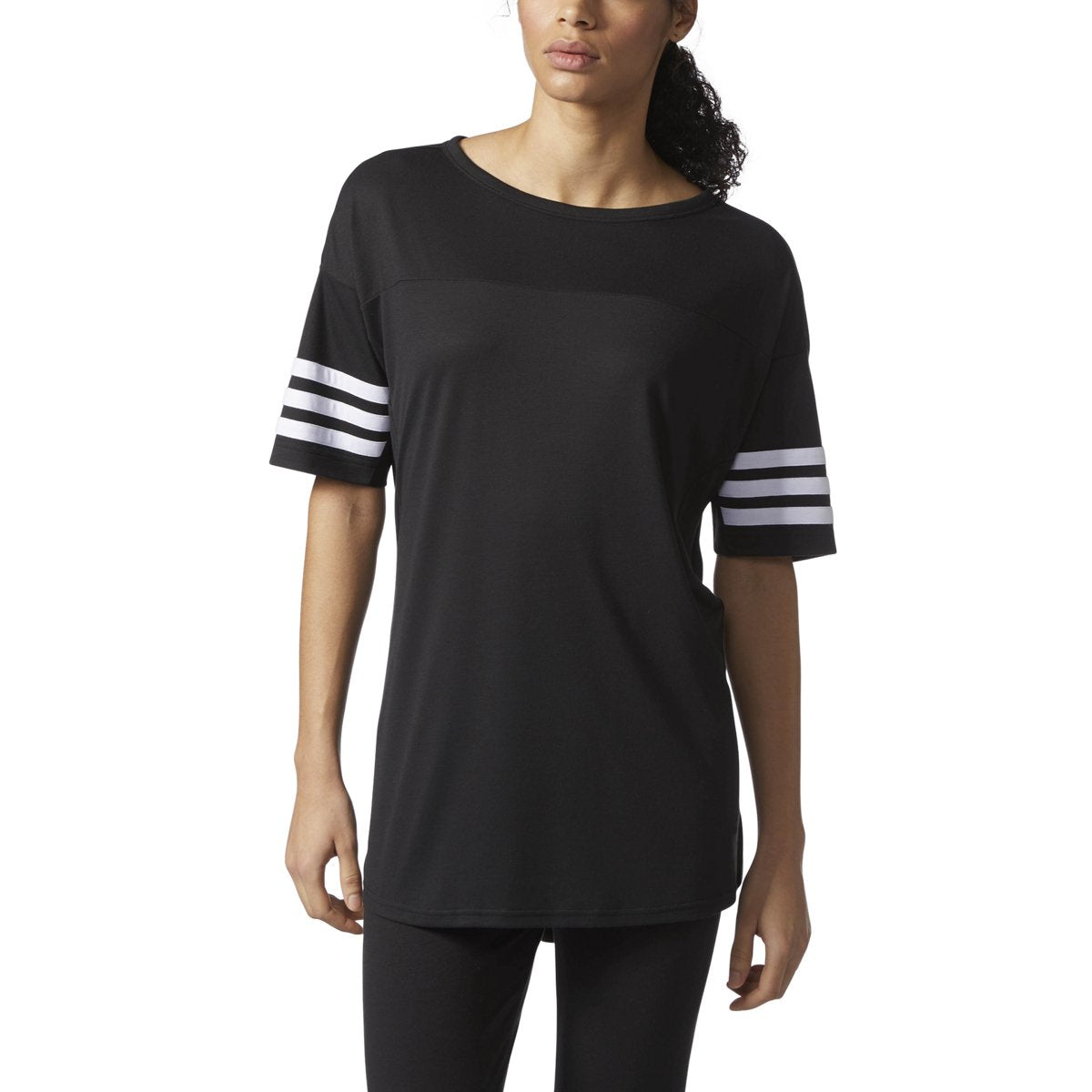 [CF0290] Womens Superstar 3 Stripe Tee
