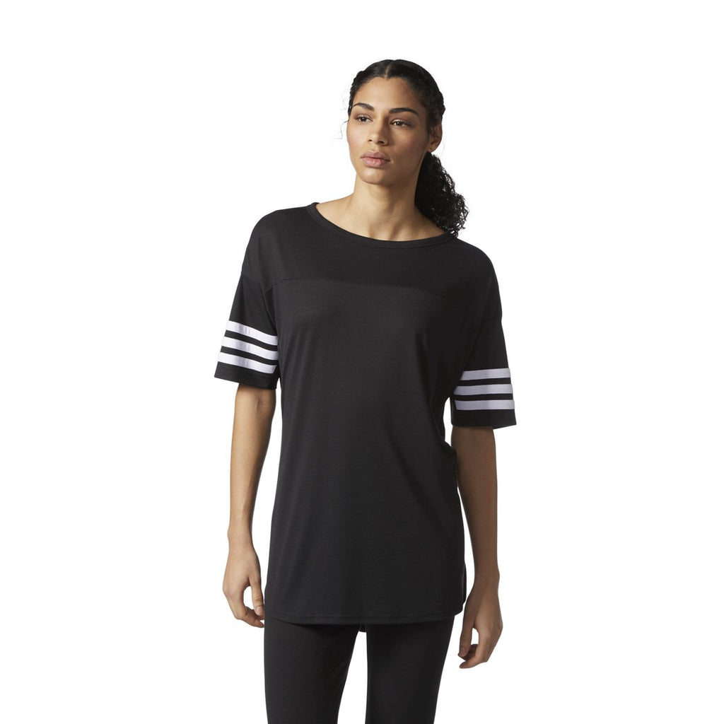 [CF0290] Womens Superstar 3 Stripe Tee