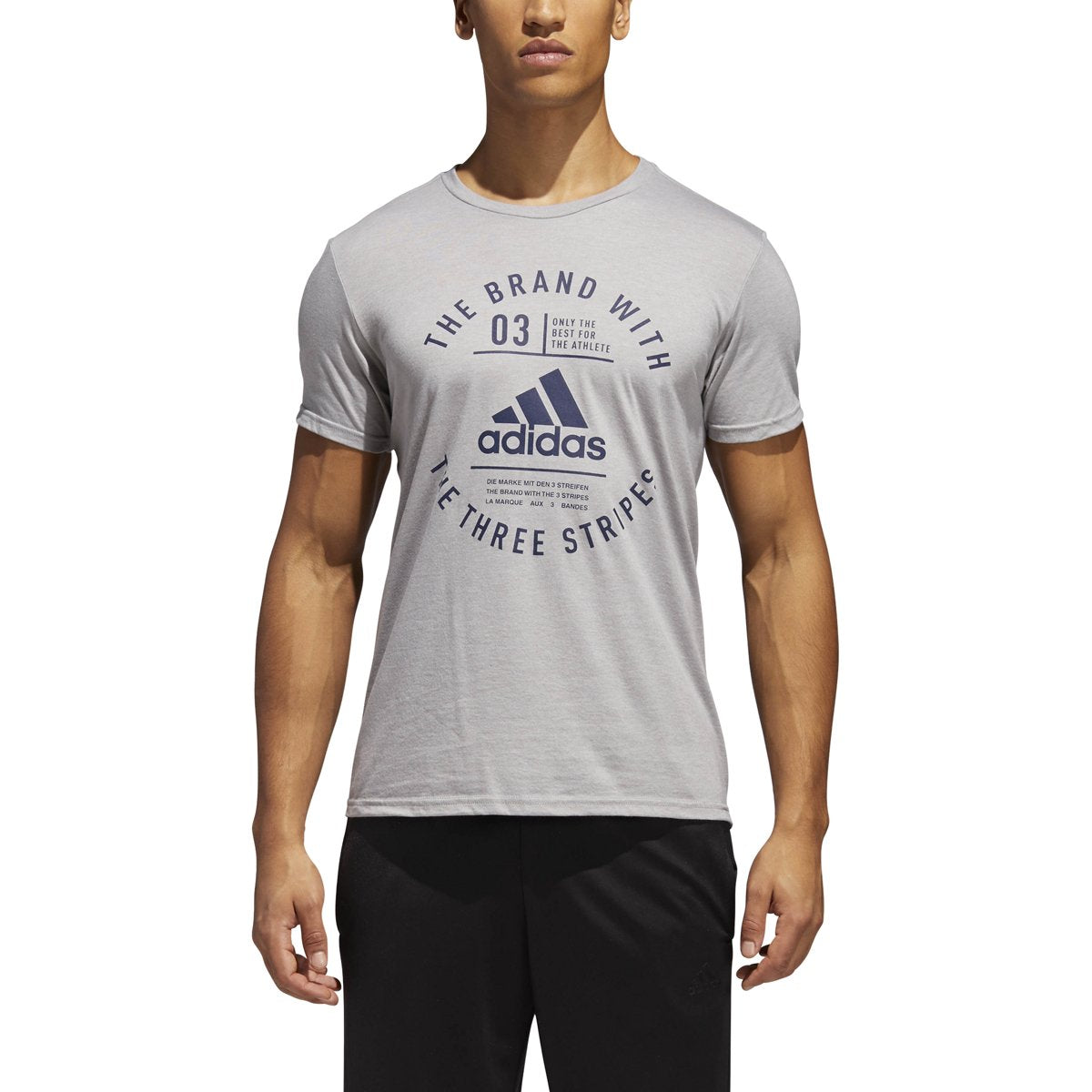 [CF8280] Three Stripe Life Emblem Tee