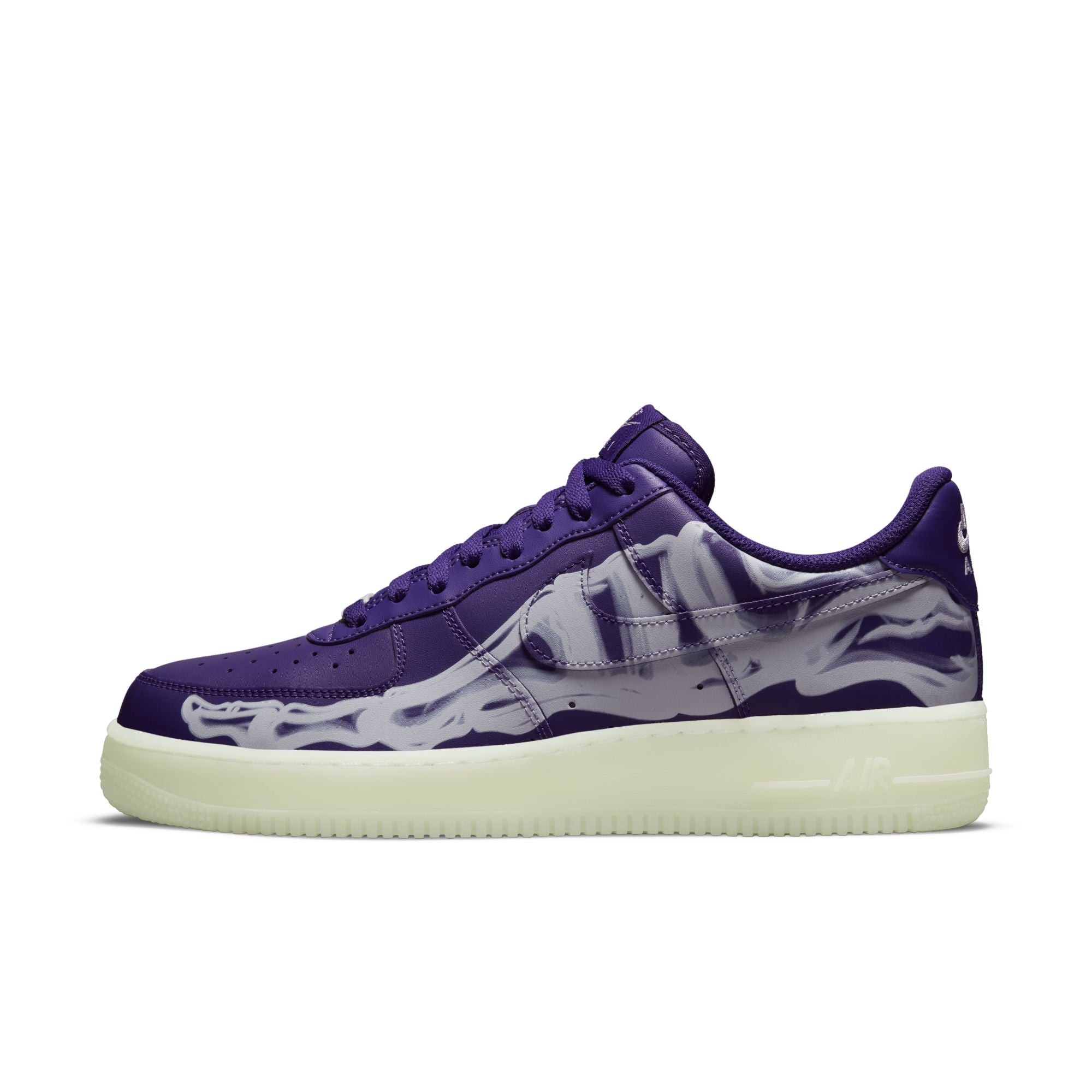 [CU8067-500] Mens Nike Air Force 1 Low '07 QS - Skeleton Halloween (2021)