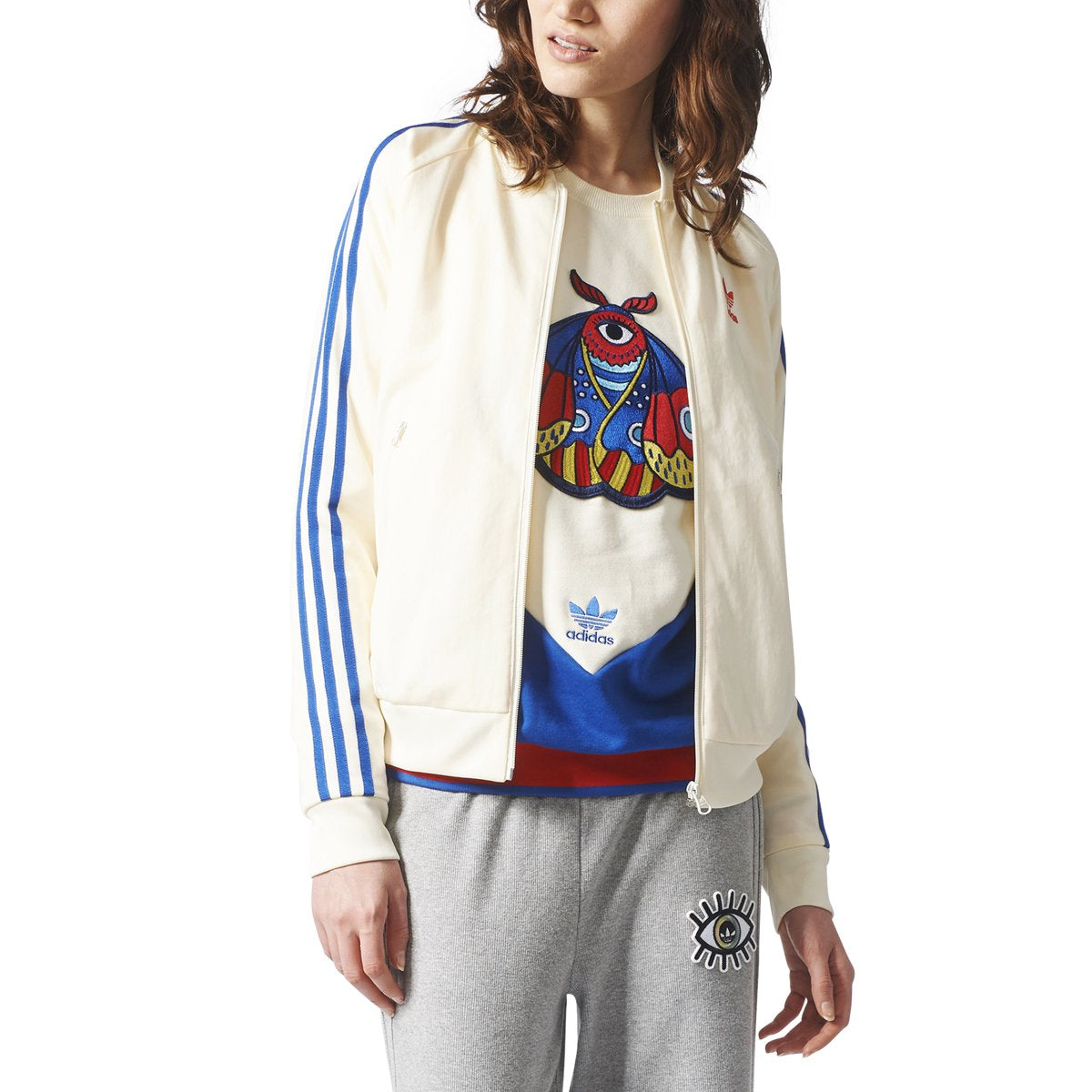 [CV9431] Womens Adidas Embellished Arts Superstar Track Jacket