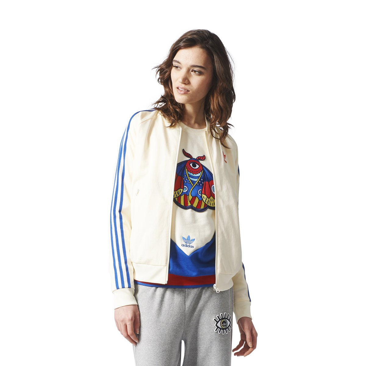 [CV9431] Womens Adidas Embellished Arts Superstar Track Jacket
