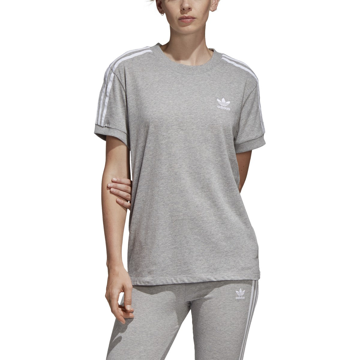 [CY4982] Womens Adidas Originals 3 Stripes Tee