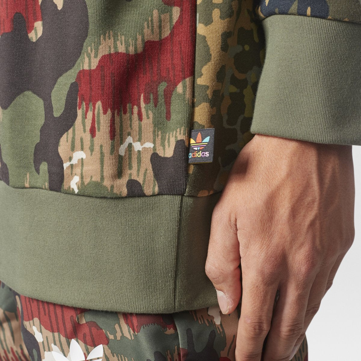 [CY7863] Pharrell Williams Hu Hiking Camo Crew