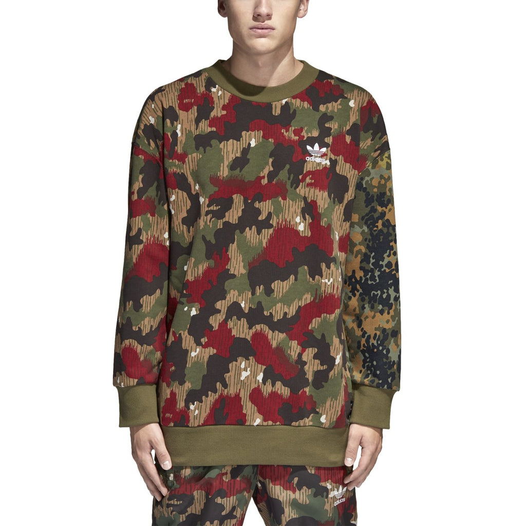 [CY7863] Pharrell Williams Hu Hiking Camo Crew