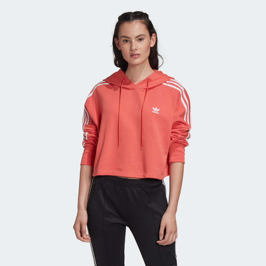[FM3274] Womens Adidas Originals Trefoil Cropped Hood