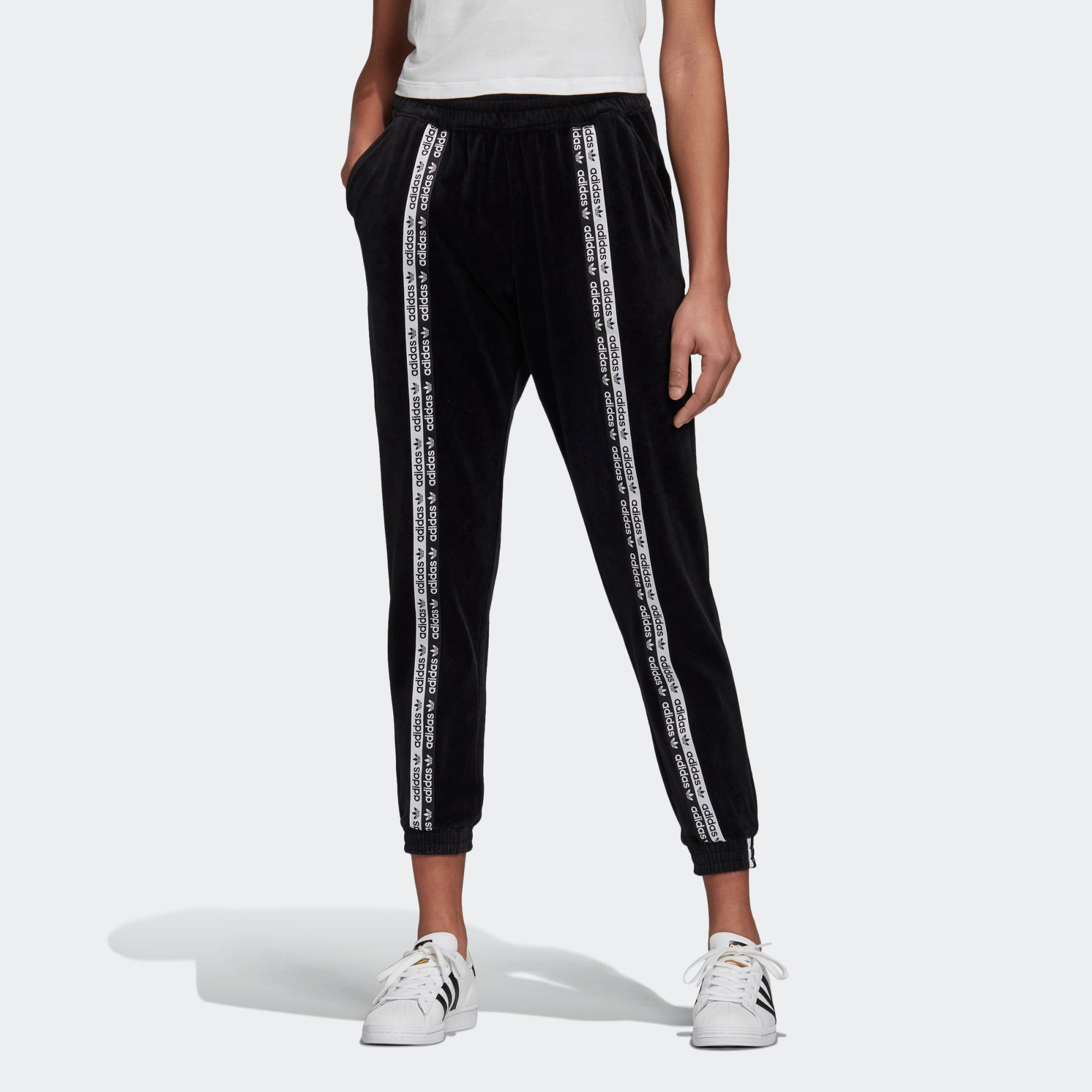 [GI0981] Womens Adidas Originals Cuffed Joggers
