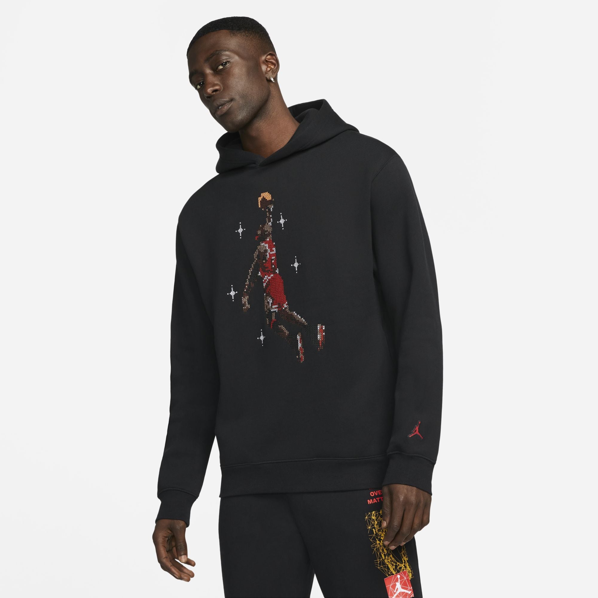 [DC9713-010] Mens Air Jordan Essentials Graphic Fleece Hoodie