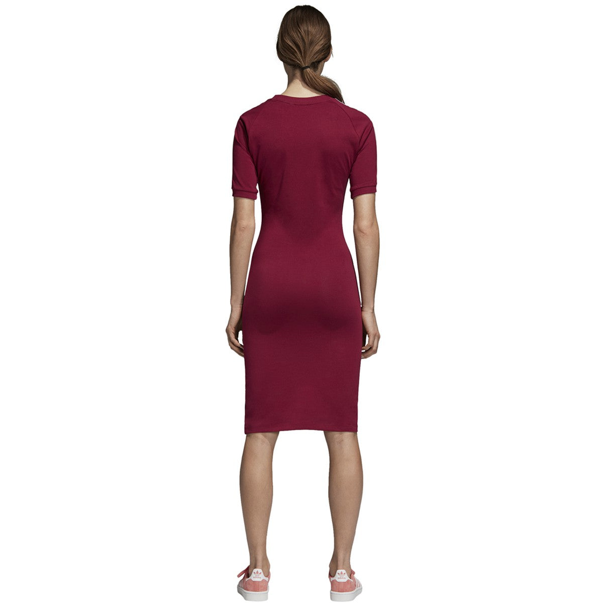 [DH3148] Womens Adidas Originals 3 Stripes Midi Dress