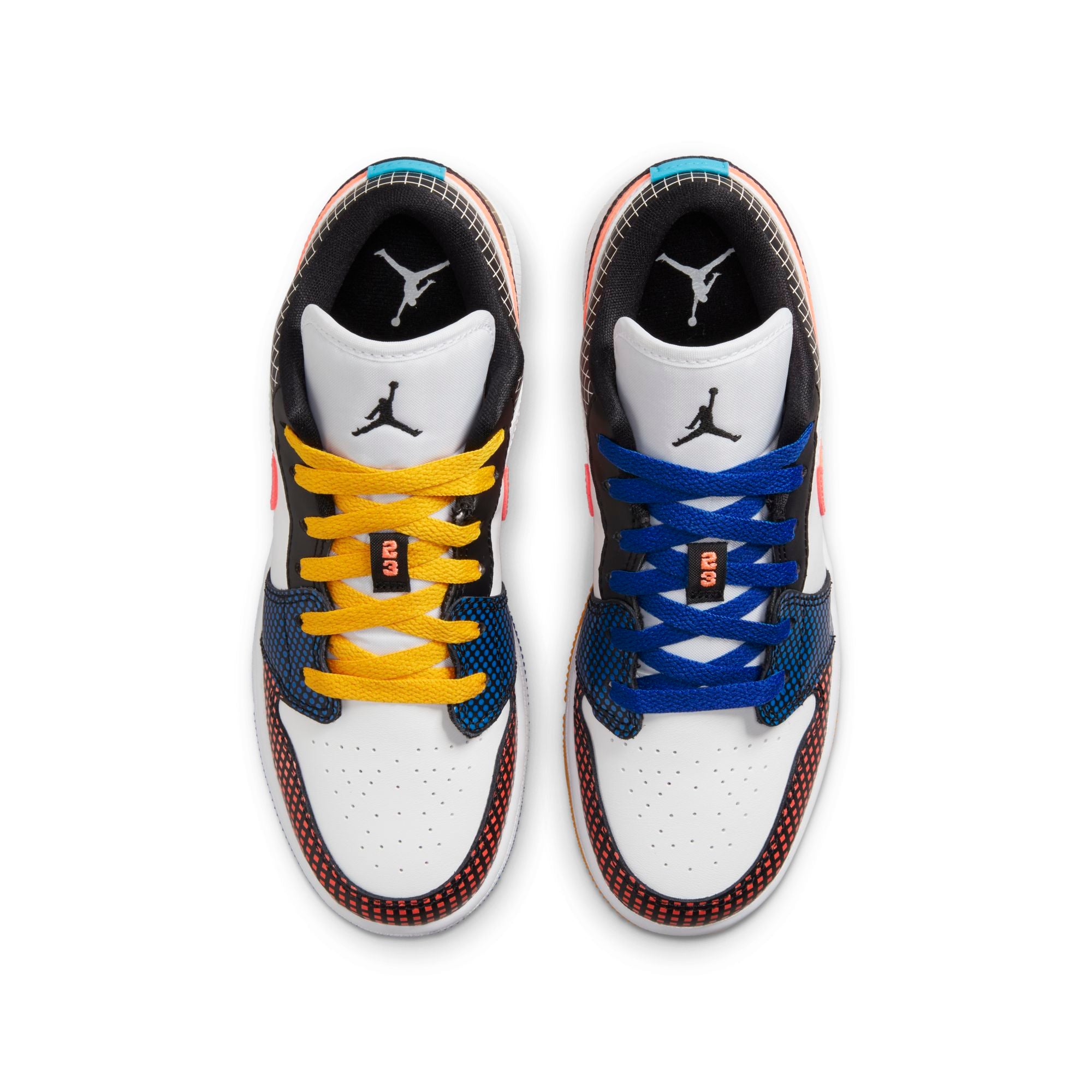 [DH7547-100] Grade School Air Jordan RETRO 1 LOW 'MMD MULTI-COLOR GRID (GS)'