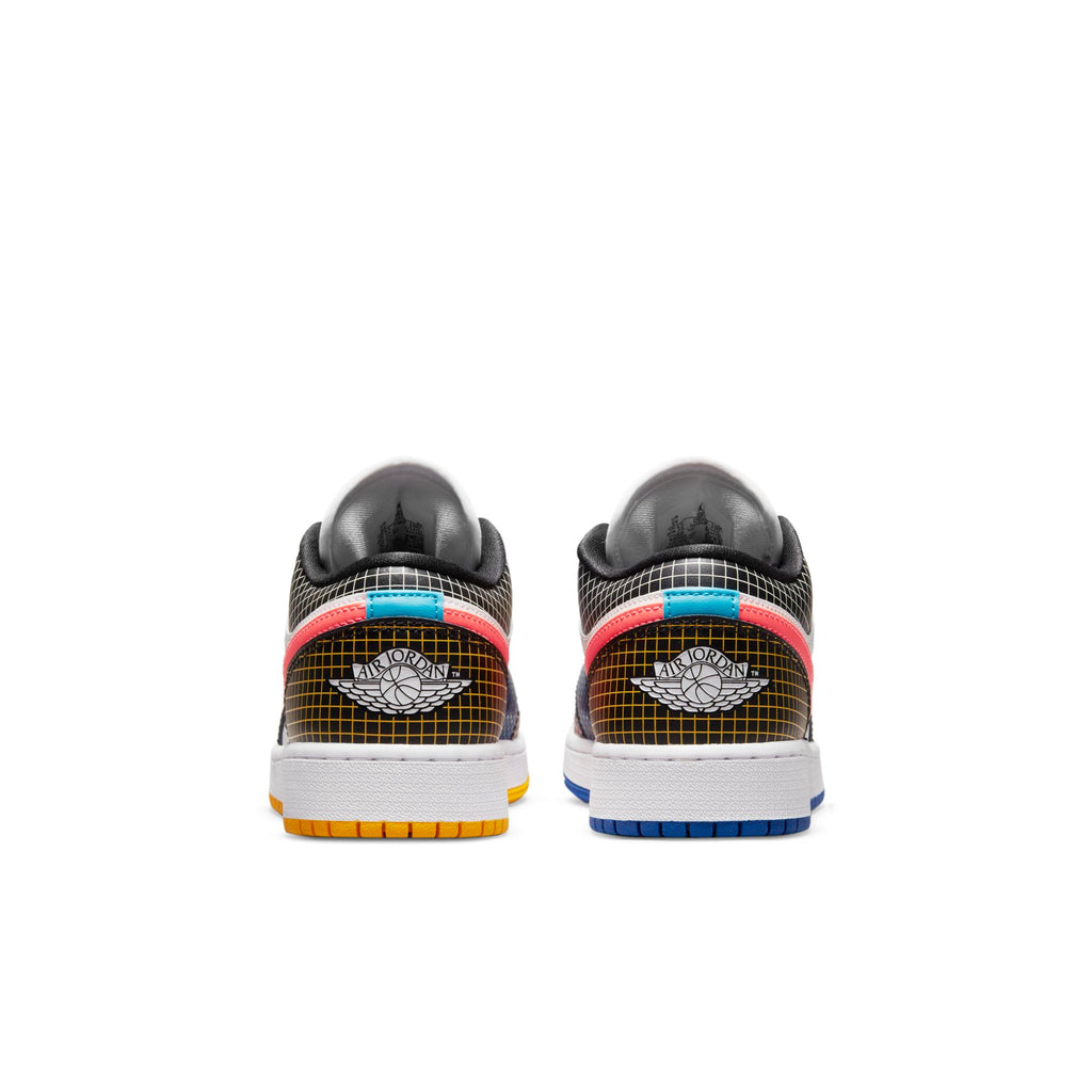 [DH7547-100] Grade School Air Jordan RETRO 1 LOW 'MMD MULTI-COLOR GRID (GS)'