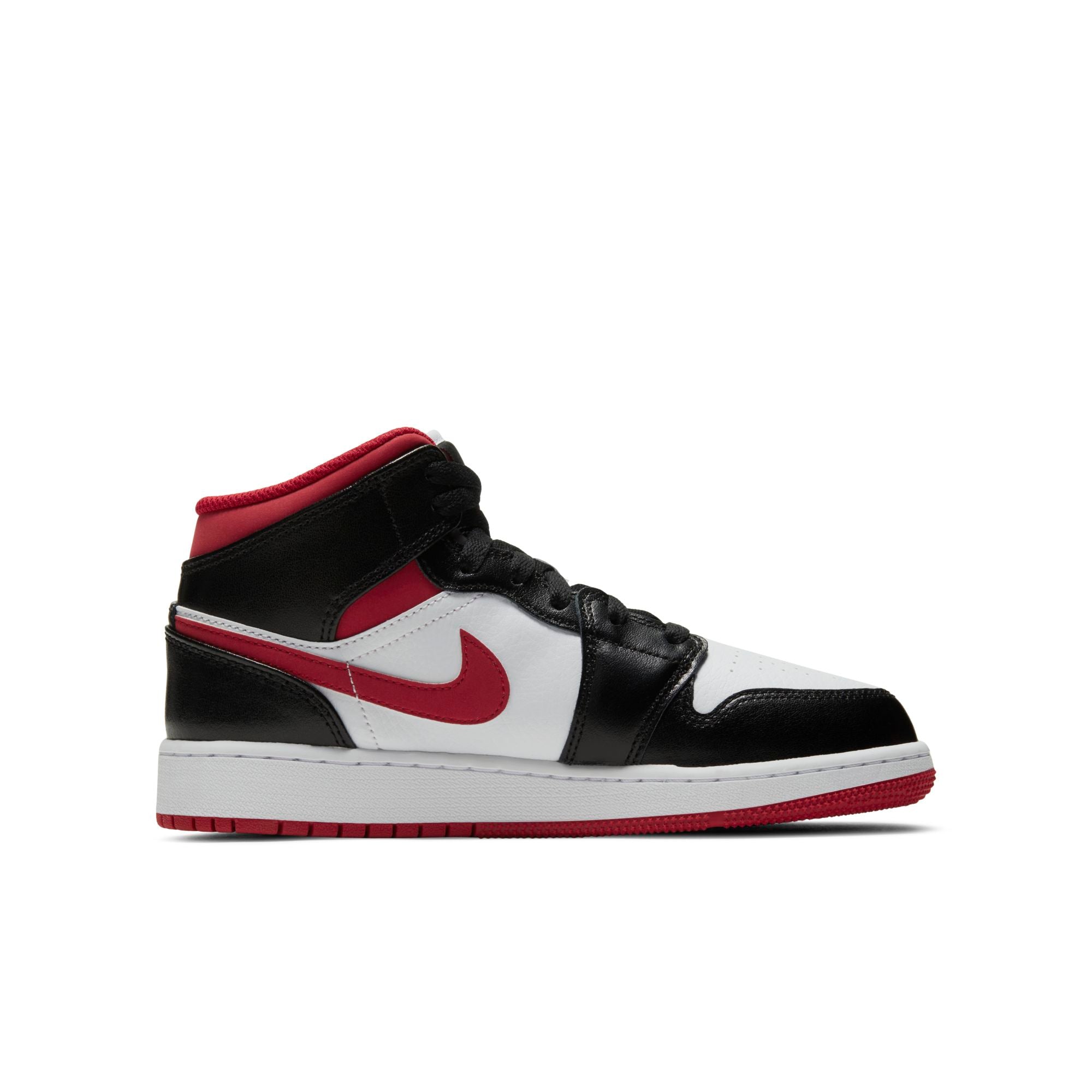 [DJ4695-122] Grade School Air Jordan Retro 1 Mid (GS) 'Gym Red Black White'