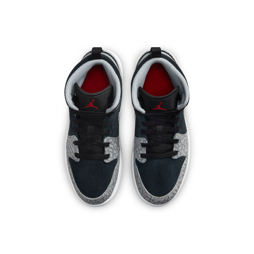 [DM6215-016] Preschool Air Jordan RETRO 1 MID SE (PS) 'Elephant Print'
