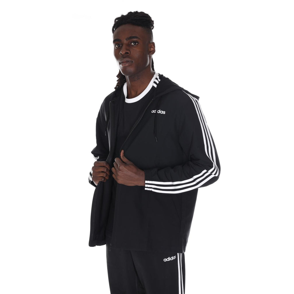 [DQ3066] Mens Adidas Essentials 3-Stripes Woven Windbreaker