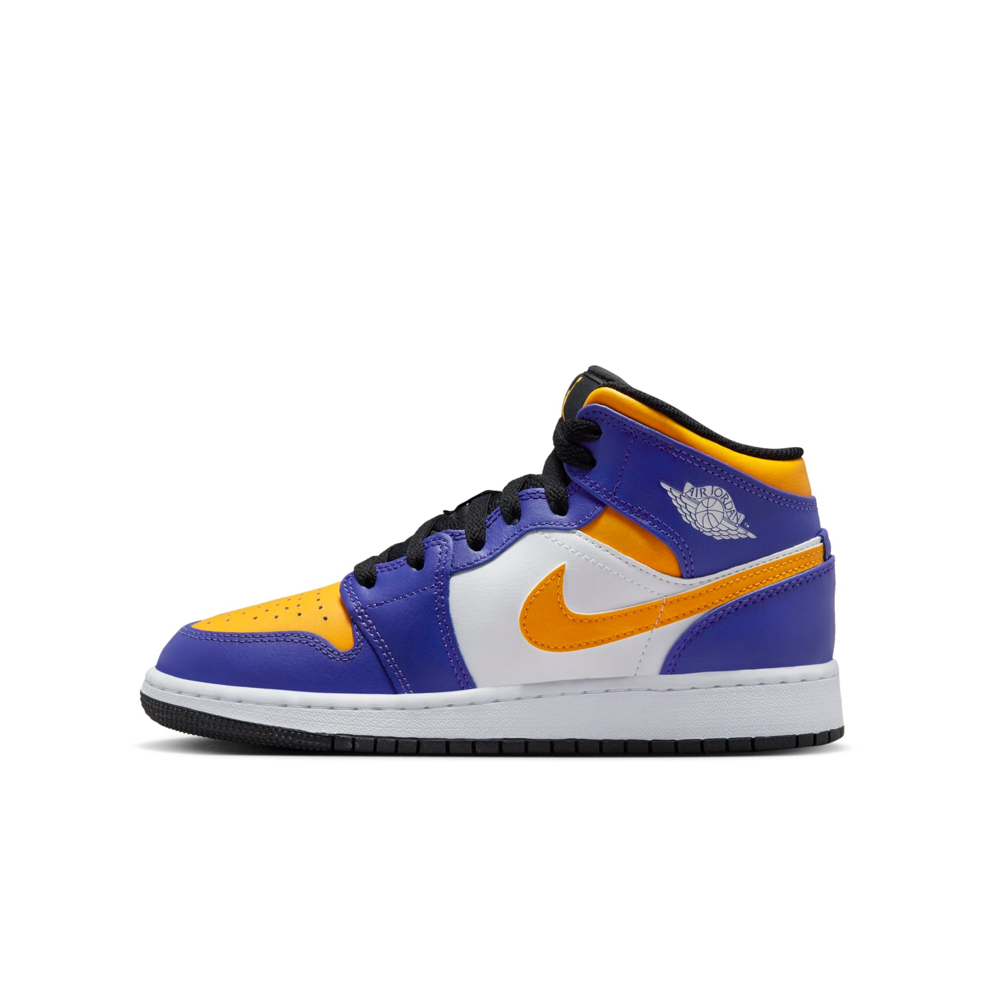 [DQ8423-517] Youth Air Jordan Retro 1 Mid (GS) "Lakers"