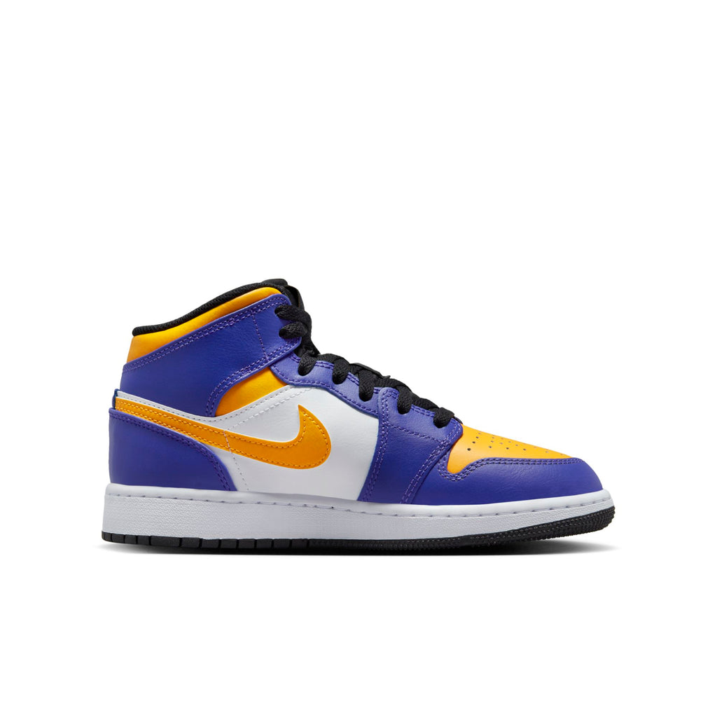 [DQ8423-517] Youth Air Jordan Retro 1 Mid (GS) "Lakers"