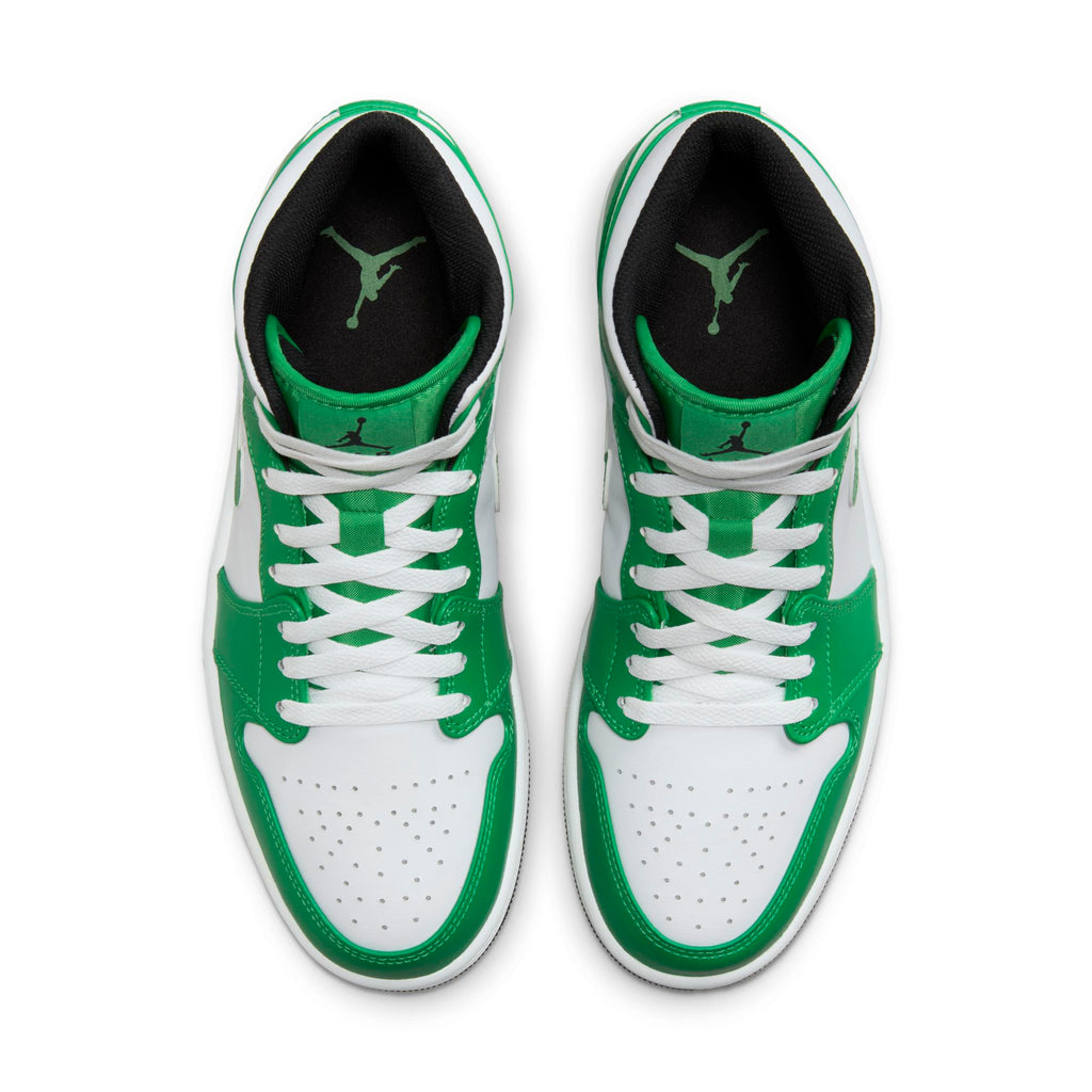 [DQ8426-301] Mens Air Jordan RETRO 1 MID 'LUCKY GREEN'