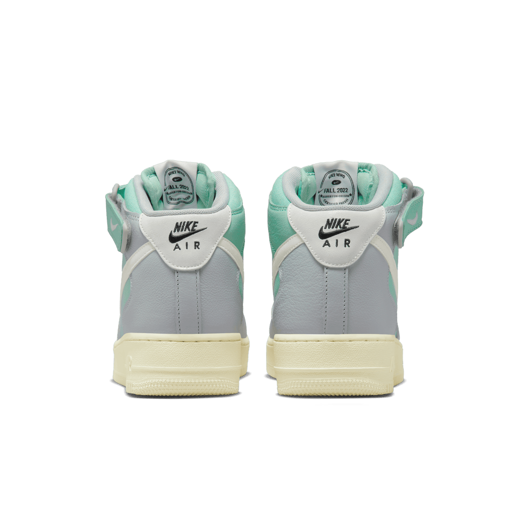 [DQ8766-002] Mens Nike Air Force 1 Mid '07 LX 'Grey Fog Enamel Green'