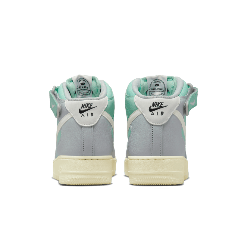 [DQ8766-002] Mens Nike Air Force 1 Mid '07 LX 'Grey Fog Enamel Green'