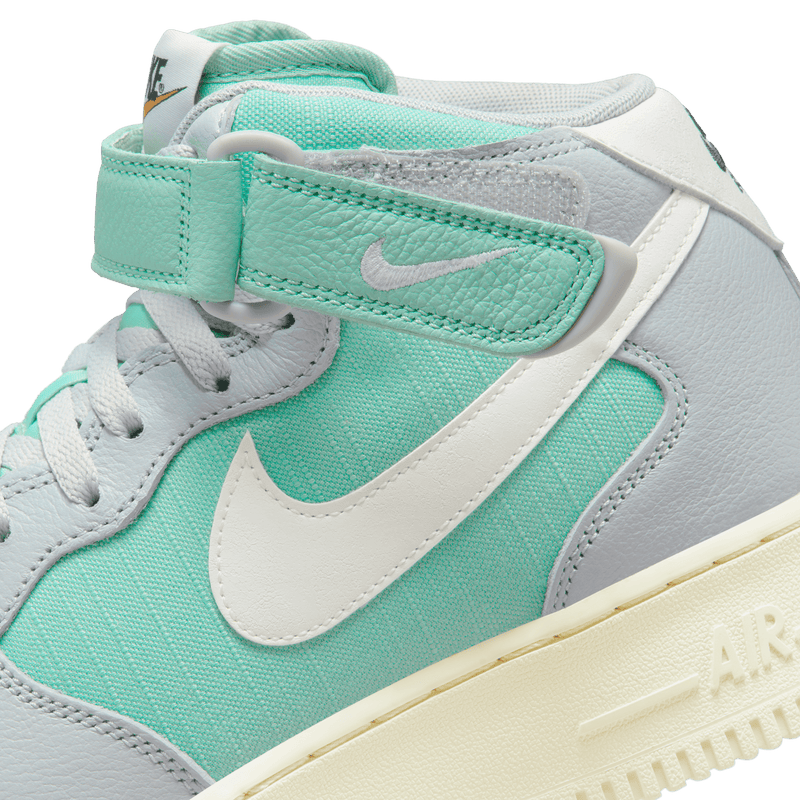 [DQ8766-002] Mens Nike Air Force 1 Mid '07 LX 'Grey Fog Enamel Green'