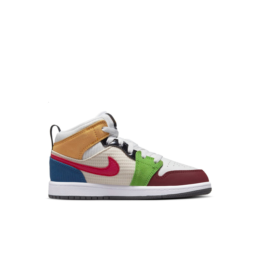 [DR6958-100] Preschool Air Jordan Retro 1 Mid SE (PS) 'Messy Room'
