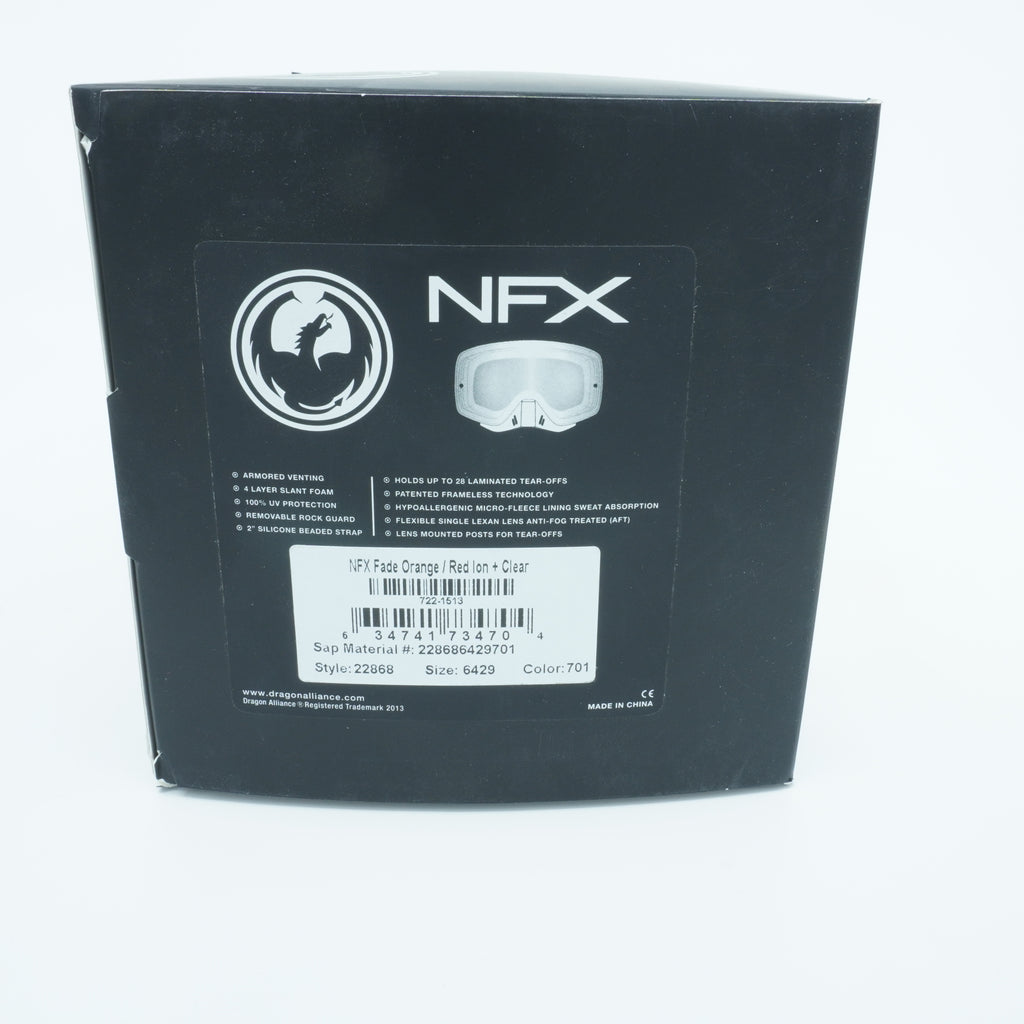 [228686429701] Mens Dragon Alliance NFX 1 Goggles