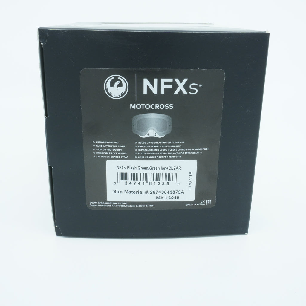 [26743643875A] Mens Dragon Alliance NFXs MX 1 Goggles
