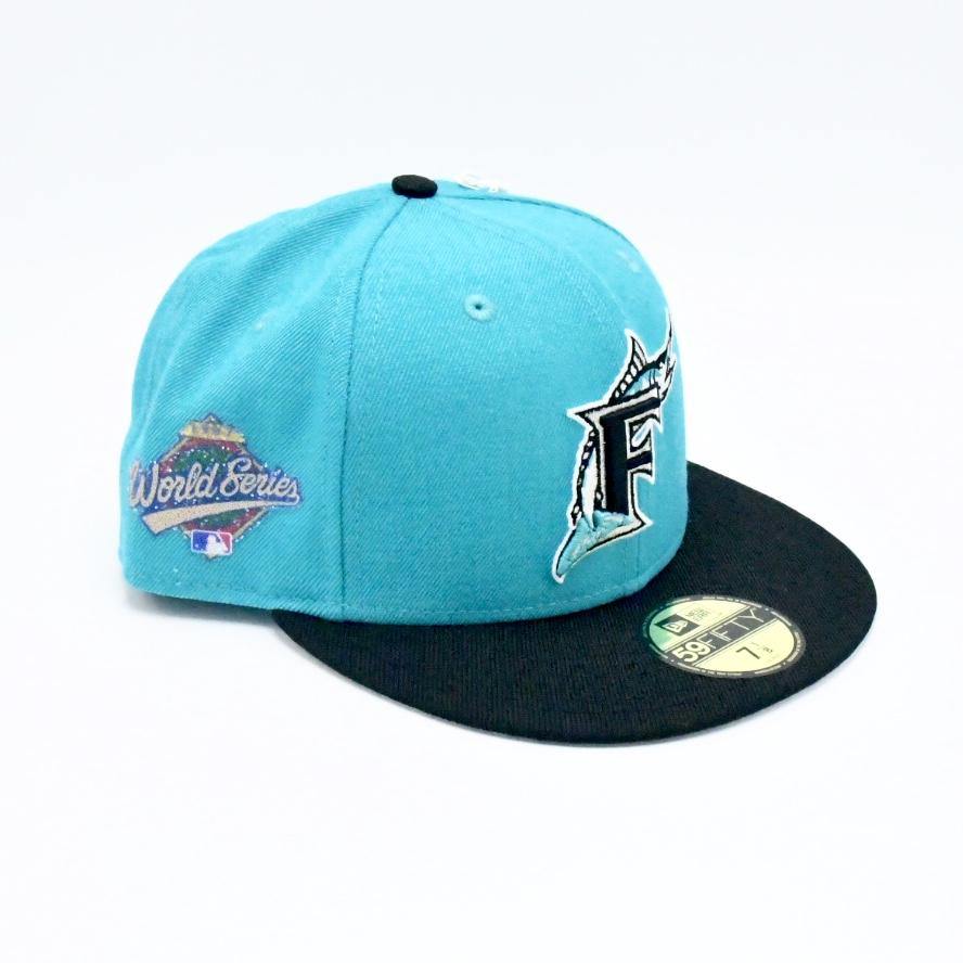 [12107941] Mens New Era x Swarovski MLB 59Fifty Fitted Florida Marlins 1997 - sneakAR