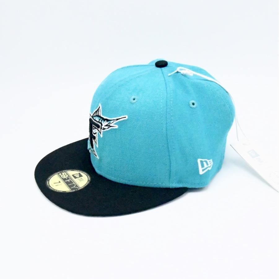 [12107941] Mens New Era x Swarovski MLB 59Fifty Fitted Florida Marlins 1997 - sneakAR